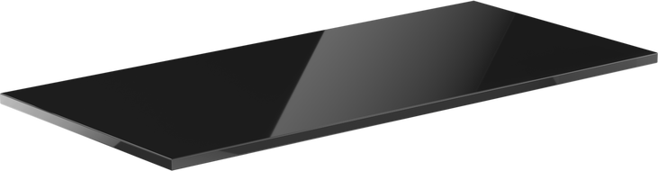 Mexen Uni blat naszafkowy 110 cm, czarny połysk - 91AXX-1104-464-18-70