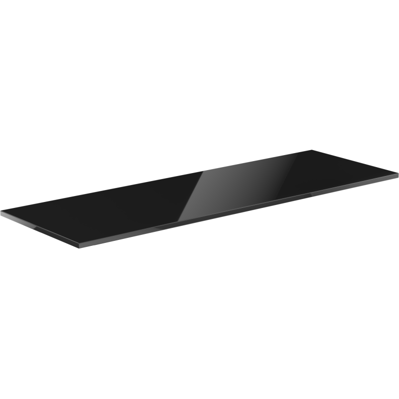 Mexen Uni blat naszafkowy 160 cm, czarny połysk - 91AXX-1604-464-18-70