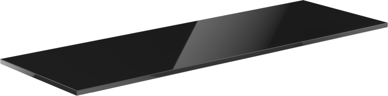 Mexen Uni blat naszafkowy 130 cm, czarny połysk - 91AXX-1304-464-18-70