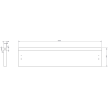 Mexen Rivel szafka łazienkowa podumywalkowa 90 cm, 2 szuflady, ryflowana , grafit mat - 91A20-09047-2-BFF66