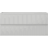 Mexen Rivel szafka łazienkowa podumywalkowa 100 cm, 2 szuflady, ryflowana , szara mat - 91A20-10047-2-BFF62