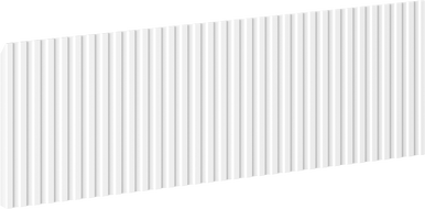 Mexen Rivel front ryflowany do korpusu szafki łazienkowej 60 x 20 cm, biały mat - 91A20-0600-235-1-01