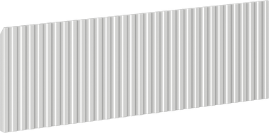 Mexen Rivel front ryflowany do korpusu szafki łazienkowej 70 x 20 cm, szary mat - 91A20-0700-235-1-62