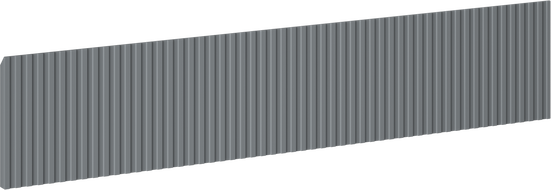 Mexen Rivel front ryflowany do korpusu szafki łazienkowej 100 x 20 cm, grafit mat - 91A20-1000-235-1-66