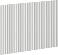 Mexen Rivel front ryflowany do korpusu szafki łazienkowej 60 x 43,5 cm, szary mat - 91A20-0600-470-1-62