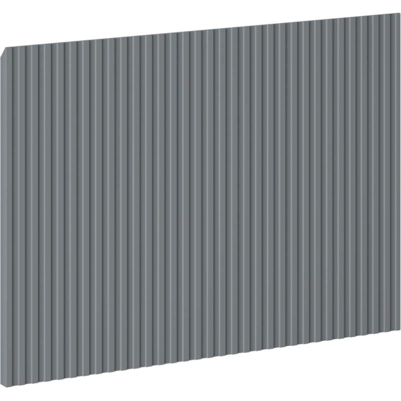 Mexen Rivel front ryflowany do korpusu szafki łazienkowej 50 x 43,5 cm, grafit mat - 91A20-0500-470-1-66