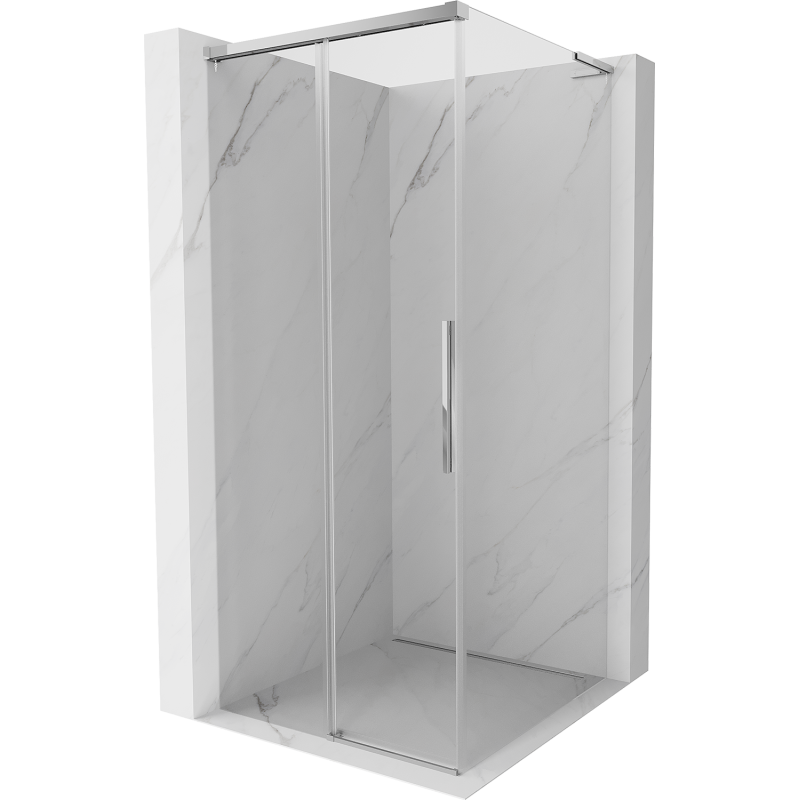 Mexen Rox L kabina prysznicowa rozsuwana 90 x 90 cm, transparent, chrom - 8C2L-090-090-01-00