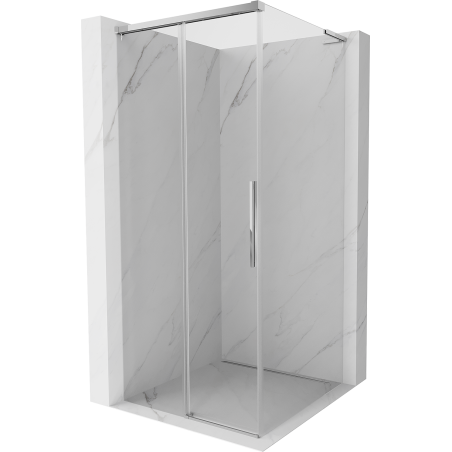 Mexen Rox L kabina prysznicowa rozsuwana 100 x 100 cm, transparent, chrom - 8C2L-100-100-01-00