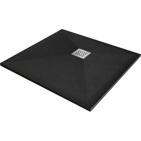 Mexen Stone+ brodzik kompozytowy kwadratowy 100 x 100 cm, czarny - 44701010