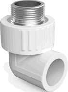 Mexen PPR kolano 90° zgrzewane do rur PPR 25 x 1/2 GZ - W97327-2512M-00