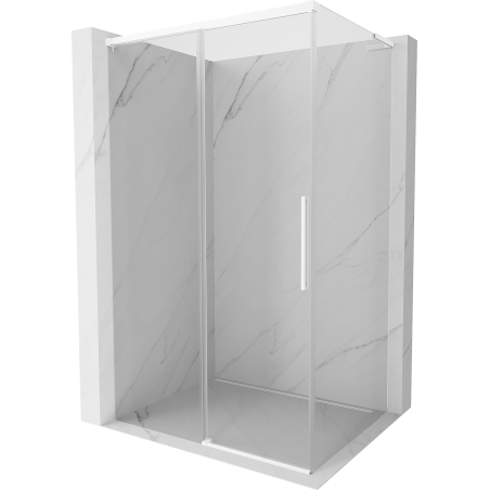 Mexen Rox L kabina prysznicowa rozsuwana 105 x 75 cm, transparent, biała - 8C2L-105-075-20-00