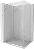 Mexen Rox L kabina prysznicowa rozsuwana 120 x 85 cm, transparent, biała - 8C2L-120-085-20-00