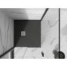 Mexen Stone+ brodzik kompozytowy kwadratowy 80 x 80 cm, antracyt - 44718080