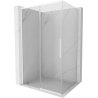 Mexen Rox kabina prysznicowa rozsuwana 90 x 95 cm, transparent, biała - 8C2-090-095-20-00