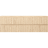 Mexen Rivel szafka łazienkowa podumywalkowa 140 cm, 2 szuflady, ryflowana , dąb - 91A20-14047-2-BFF81