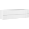Mexen Rivel szafka łazienkowa podumywalkowa 160 cm, 2 szuflady, ryflowana , biała mat - 91A20-16047-2-BFF01