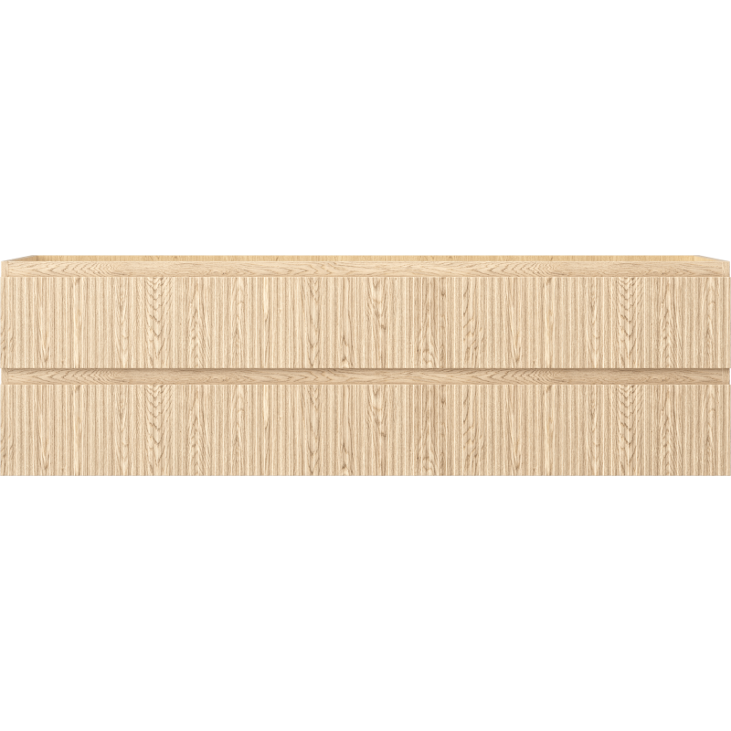 Mexen Rivel szafka łazienkowa podumywalkowa 160 cm, 2 szuflady, ryflowana , dąb - 91A20-16047-2-BFF81