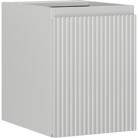 Mexen Rivel szafka łazienkowa podumywalkowa 35 cm, 1 drzwi, ryflowana, szara mat - 91A21-03547-1-BF62