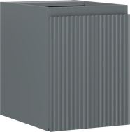 Mexen Rivel szafka łazienkowa podumywalkowa 35 cm, 1 drzwi, ryflowana, grafit mat - 91A21-03547-1-BF66