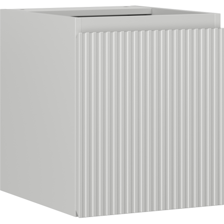 Mexen Rivel szafka łazienkowa podumywalkowa 40 cm, 1 drzwi, ryflowana, szara mat - 91A21-04047-1-BF62