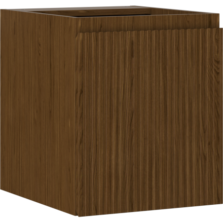 Mexen Rivel szafka łazienkowa podumywalkowa 40 cm, 1 drzwi, ryflowana, orzech - 91A21-04047-1-BF86