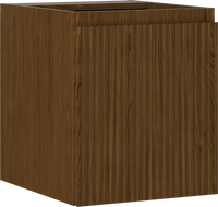 Mexen Rivel szafka łazienkowa podumywalkowa 40 cm, 1 drzwi, ryflowana, orzech - 91A21-04047-1-BF86