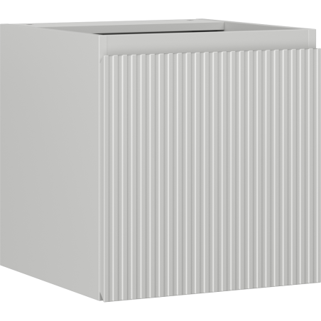 Mexen Rivel szafka łazienkowa podumywalkowa 45 cm, 1 drzwi, ryflowana, szara mat - 91A21-04547-1-BF62