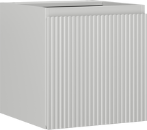 Mexen Rivel szafka łazienkowa podumywalkowa 45 cm, 1 drzwi, ryflowana, szara mat - 91A21-04547-1-BF62