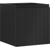 Mexen Rivel szafka łazienkowa podumywalkowa 45 cm, 1 drzwi, ryflowana, czarny mat - 91A21-04547-1-BF71