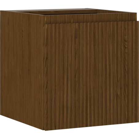 Mexen Rivel szafka łazienkowa podumywalkowa 45 cm, 1 drzwi, ryflowana, orzech - 91A21-04547-1-BF86