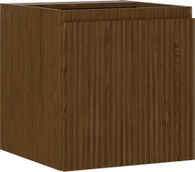 Mexen Rivel szafka łazienkowa podumywalkowa 45 cm, 1 drzwi, ryflowana, orzech - 91A21-04547-1-BF86