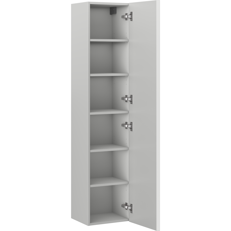 Mexen Rivel słupek łazienkowy 35 cm, 1 drzwi, ryflowany, szary mat - 91A21-03016-1-BF62