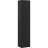Mexen Rivel słupek łazienkowy 35 cm, 1 drzwi, ryflowany, czarny mat - 91A21-03016-1-BF71