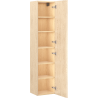 Mexen Rivel słupek łazienkowy 35 cm, 1 drzwi, ryflowany, dąb - 91A21-03016-1-BF81