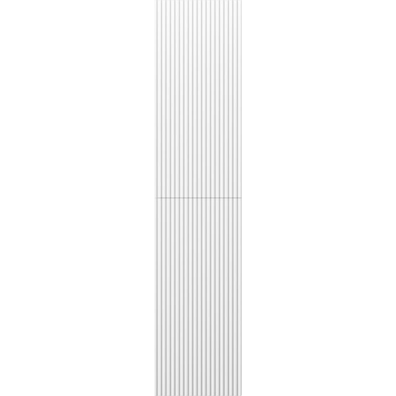 Mexen Rivel słupek łazienkowy 35 cm, 2 drzwi, ryflowany, biały mat - 91A21-03016-2-BF01