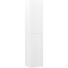 Mexen Rivel słupek łazienkowy 35 cm, 2 drzwi, ryflowany, biały mat - 91A21-03016-2-BF01