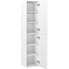Mexen Rivel słupek łazienkowy 35 cm, 2 drzwi, ryflowany, biały mat - 91A21-03016-2-BF01