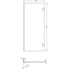 Mexen Rivel słupek łazienkowy 35 cm, 2 drzwi, ryflowany, biały mat - 91A21-03016-2-BF01