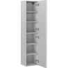 Mexen Rivel słupek łazienkowy 35 cm, 2 drzwi, ryflowany, szary mat - 91A21-03016-2-BF62