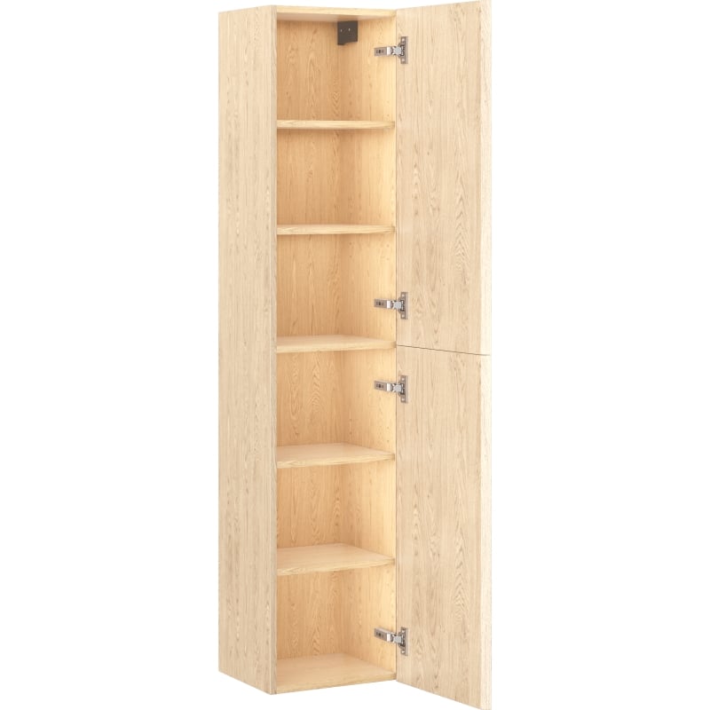 Mexen Rivel słupek łazienkowy 35 cm, 2 drzwi, ryflowany, dąb - 91A21-03016-2-BF81