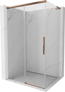 Mexen Rox L kabina prysznicowa rozsuwana 115 x 75 cm, transparent, różowe złoto - 8C2L-115-075-60-00