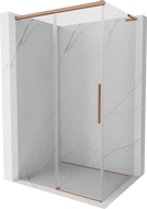 Mexen Rox L kabina prysznicowa rozsuwana 120 x 90 cm, transparent, miedź szczotkowana - 8C2L-120-090-65-00