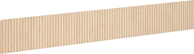 Mexen Rivel front ryflowany do korpusu szafki łazienkowej 140 x 20 cm, dąb - 91A20-1400-235-1-81