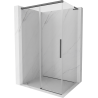 Mexen Rox L kabina prysznicowa rozsuwana 90 x 75 cm, transparent, gun gray szczotkowany - 8C2L-090-075-66-00