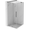 Mexen Rox L kabina prysznicowa rozsuwana 110 x 110 cm, transparent, gun gray szczotkowany - 8C2L-110-110-66-00
