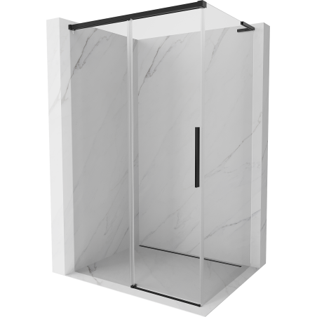 Mexen Rox L kabina prysznicowa rozsuwana 120 x 80 cm, transparent, czarna - 8C2L-120-080-70-00