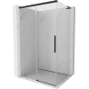 Mexen Rox L kabina prysznicowa rozsuwana 90 x 95 cm, transparent, czarna - 8C2L-090-095-70-00