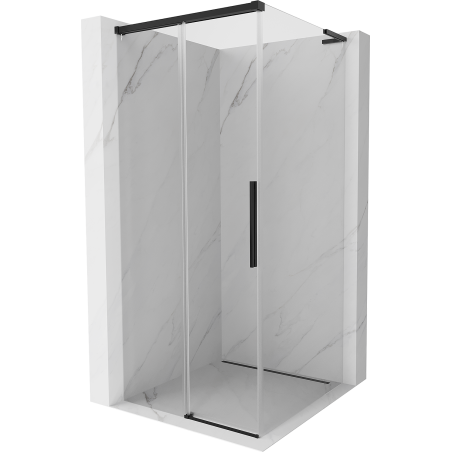 Mexen Rox L kabina prysznicowa rozsuwana 100 x 100 cm, transparent, czarna - 8C2L-100-100-70-00