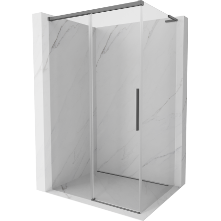 Mexen Rox L kabina prysznicowa rozsuwana 105 x 70 cm, transparent, gun metal - 8C2L-105-070-95-00