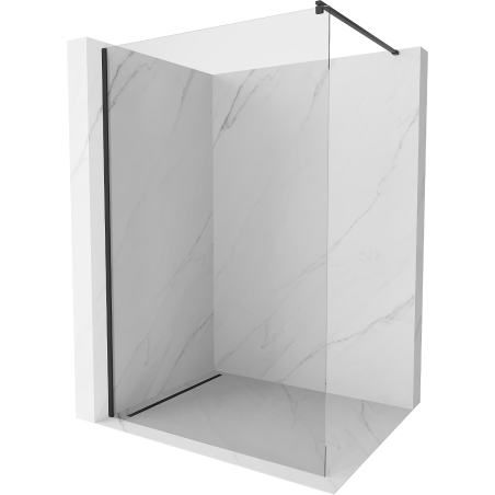 Mexen Kioto ścianka prysznicowa Walk-in 150 x 200 cm, transparent 8 mm, czarna - 800-150-101-70-00